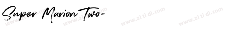 Super Marion Two字体转换